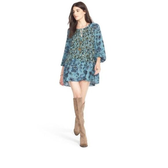 FREE PEOPLE Lucky Loosie Swing Dress XS - Picture 1 of 11